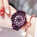 Luxury Magnetic Strap Women Rotation Dial Diamond Watch