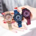 Luxury Magnetic Strap Women Rotation Dial Diamond Watch