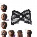 Pack of 2 Beads Stretchy Magic Hair Comb Clip