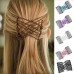 Pack of 2 Beads Stretchy Magic Hair Comb Clip