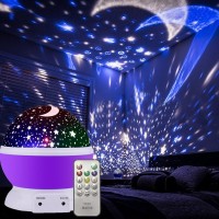 Star Moon Light Rotating Projector Lamp