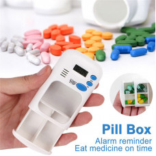 Digital Pill Organizer Box With Alarm Timer and LCD