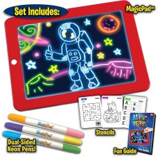 3D Magic Drawing Pad 8 Light Effects Glowing Puzzle Writing Doodle Education Kids Toy