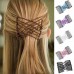 Pack of 3 Beads Stretchy Magic Hair Comb Clip