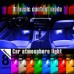 Music Activated 4 Pieces Multi Color Car LED Strip Light With Remote WITH FREE MAGNETIC MOBILE HOLDER
