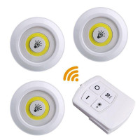 Set of 3 Remote Controlled Wireless LED Lights 