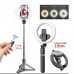 Wireless Bluetooth Foldable Selfie Stick 5 Inch Ring Fill Light Anchor Beauty Light