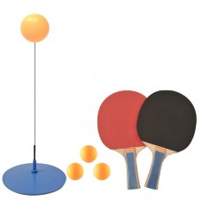 Portable Elastic Shaft Table Tennis Set with 2 Rackets