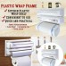 Wall mounted Triple Paper Dispenser For Cling Film Wrap, Aluminum Foil & Kitchen Roll