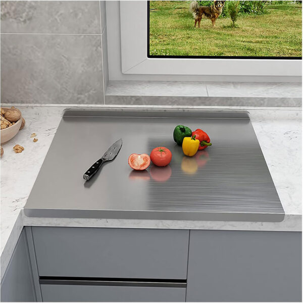 Food Grade Pure Stainless Steel Cutting Board - Large Size